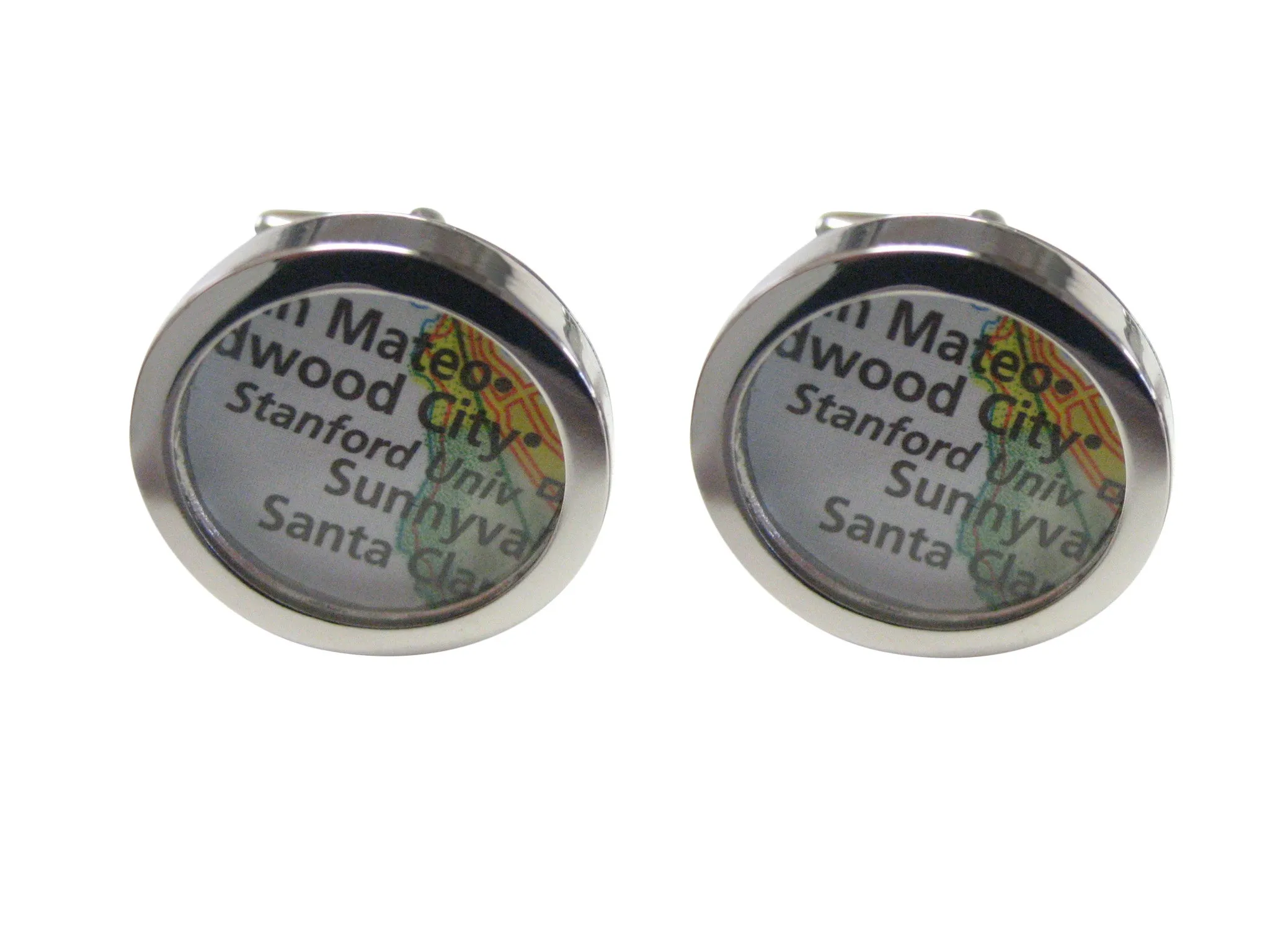 Stanford University Map Cufflinks
