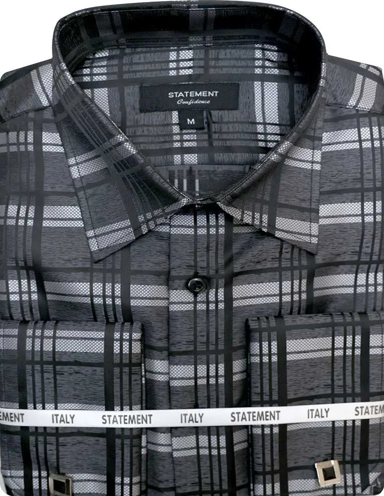 Statement Men's Long Sleeve Woven Shirt – Diverse Patterned Designs