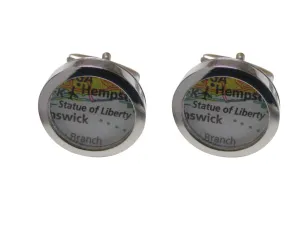 Statue of Liberty Map Cufflinks