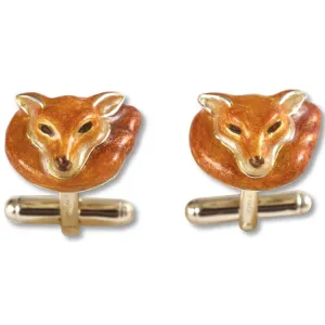 Sterling Sleeping Fox Cufflinks