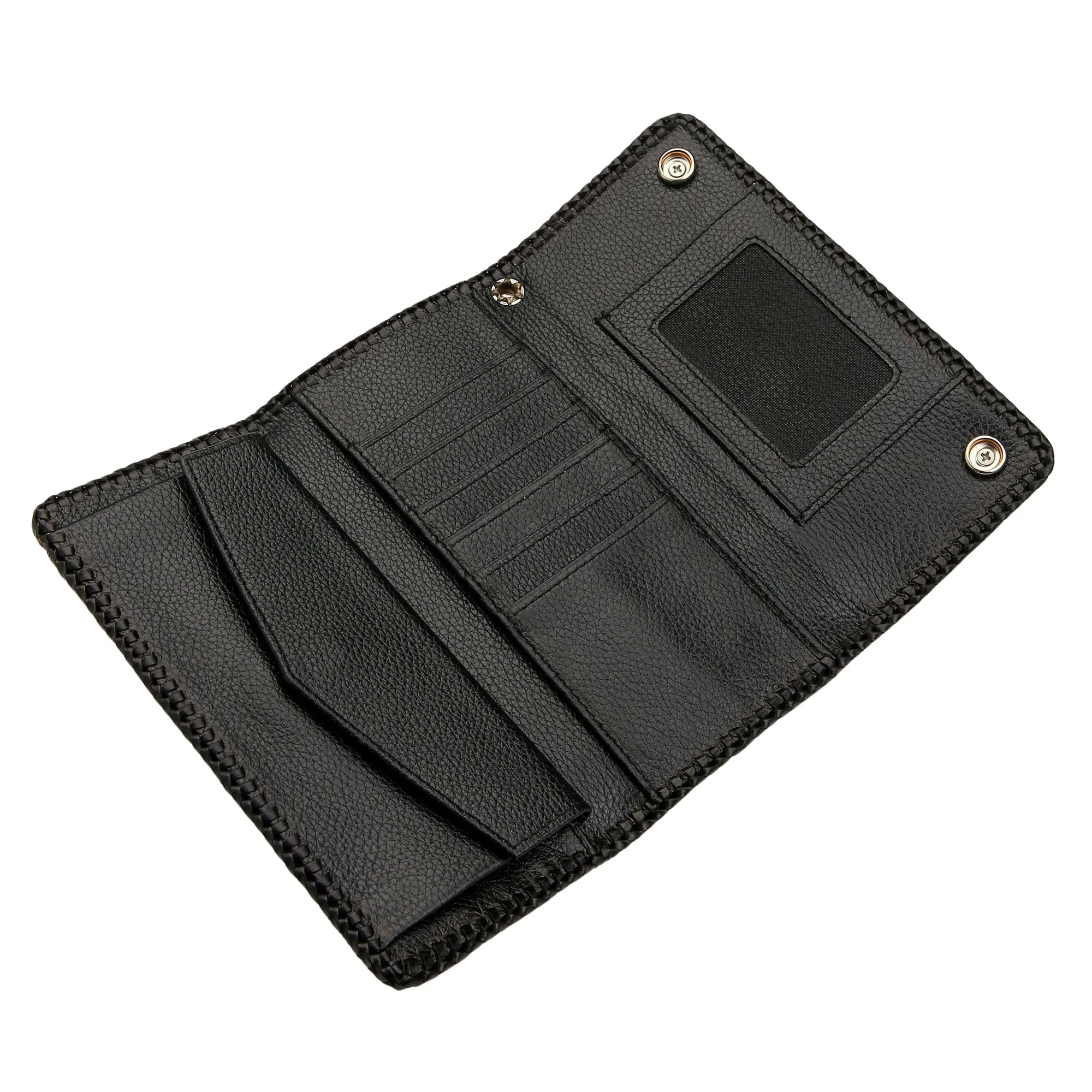Stingray Cross Lizard Leather Long Biker Wallet