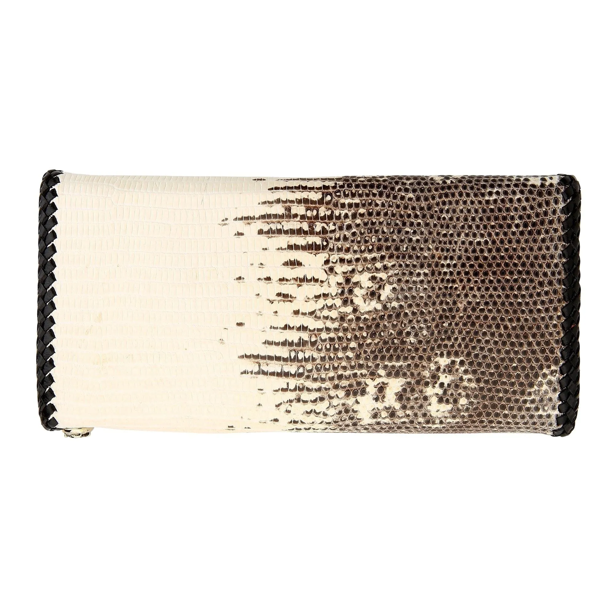 Stingray Cross Lizard Leather Long Biker Wallet
