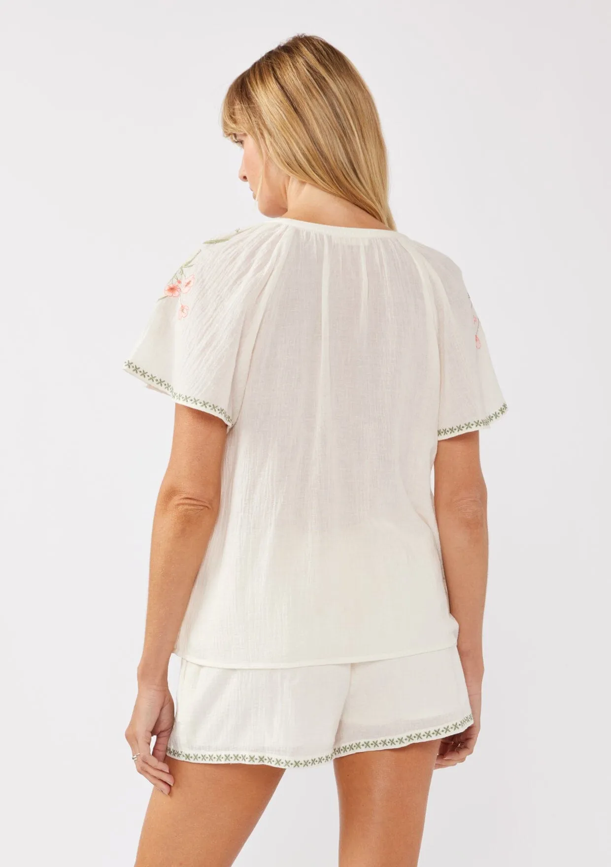 Sunlit Days Embroidered Top