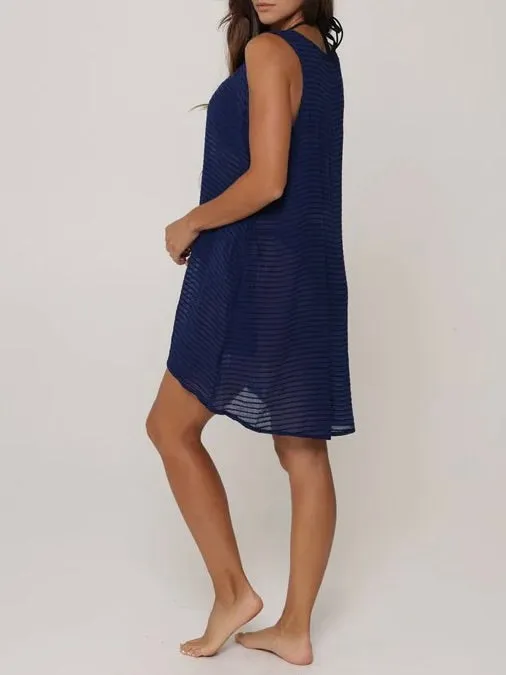Tank Dress Cover-Up - Navy FINAL SALE