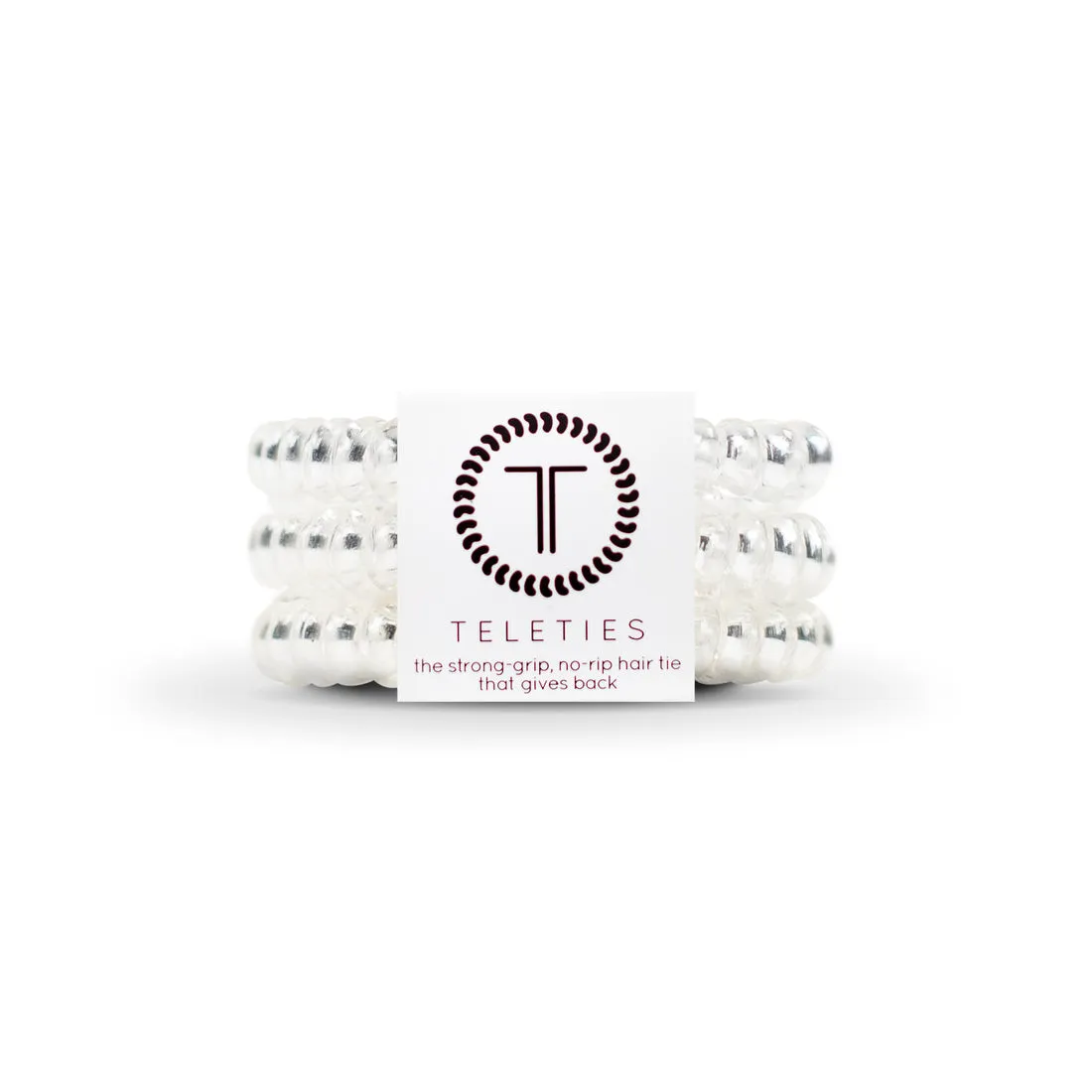 Teleties Crystal Clear Small Hair Ties Clear