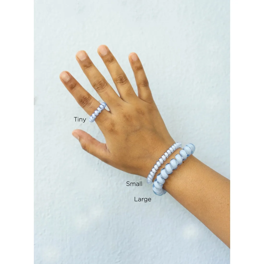 Teleties Crystal Clear Small Hair Ties Clear