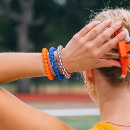 Teleties Florida Gators Large Hair Ties Blue/Orange