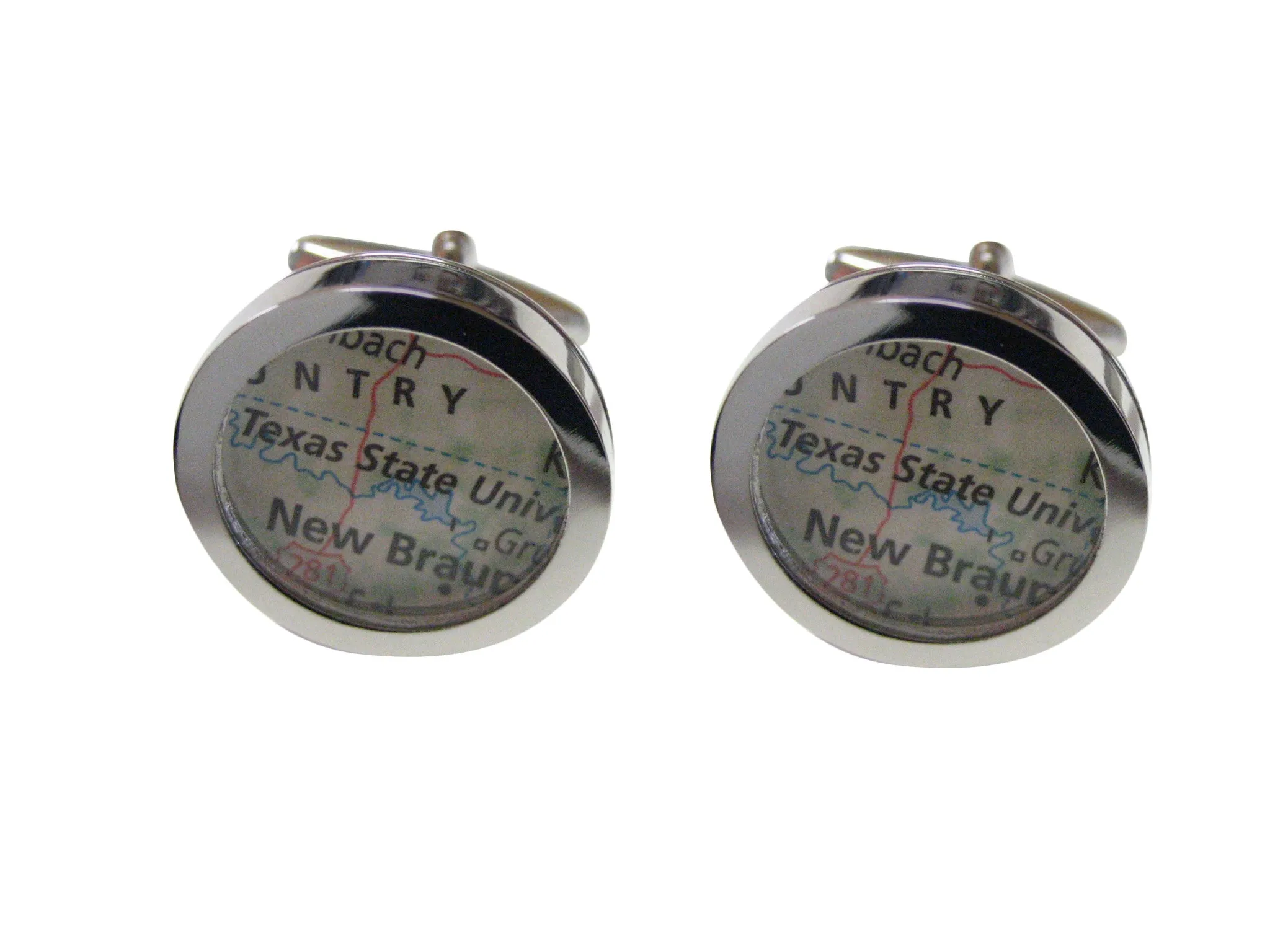 Texas State University Map Cufflinks