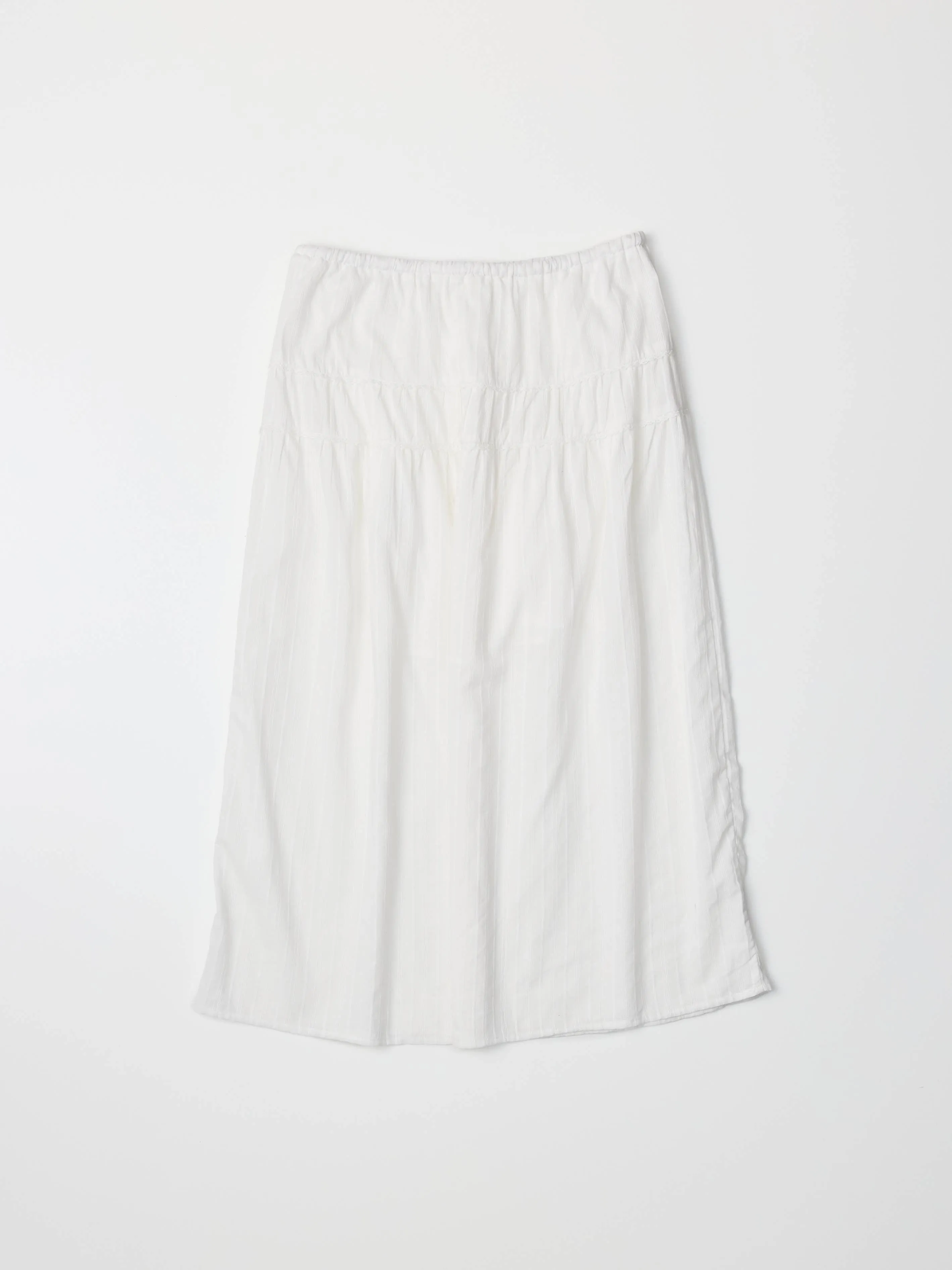 The Keaton Skirt | Lace Trimmed Midi Skirt