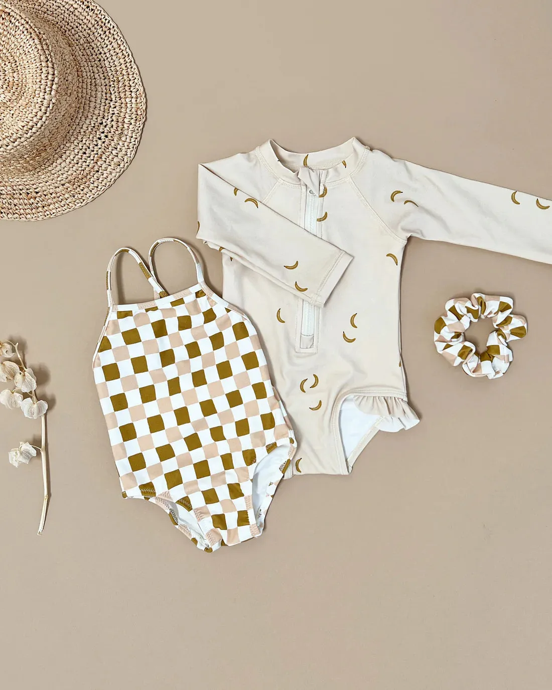 The Scrunchie Set (3 Pack) by Rylee & Cru - Chocolate, Checker   Giraffe