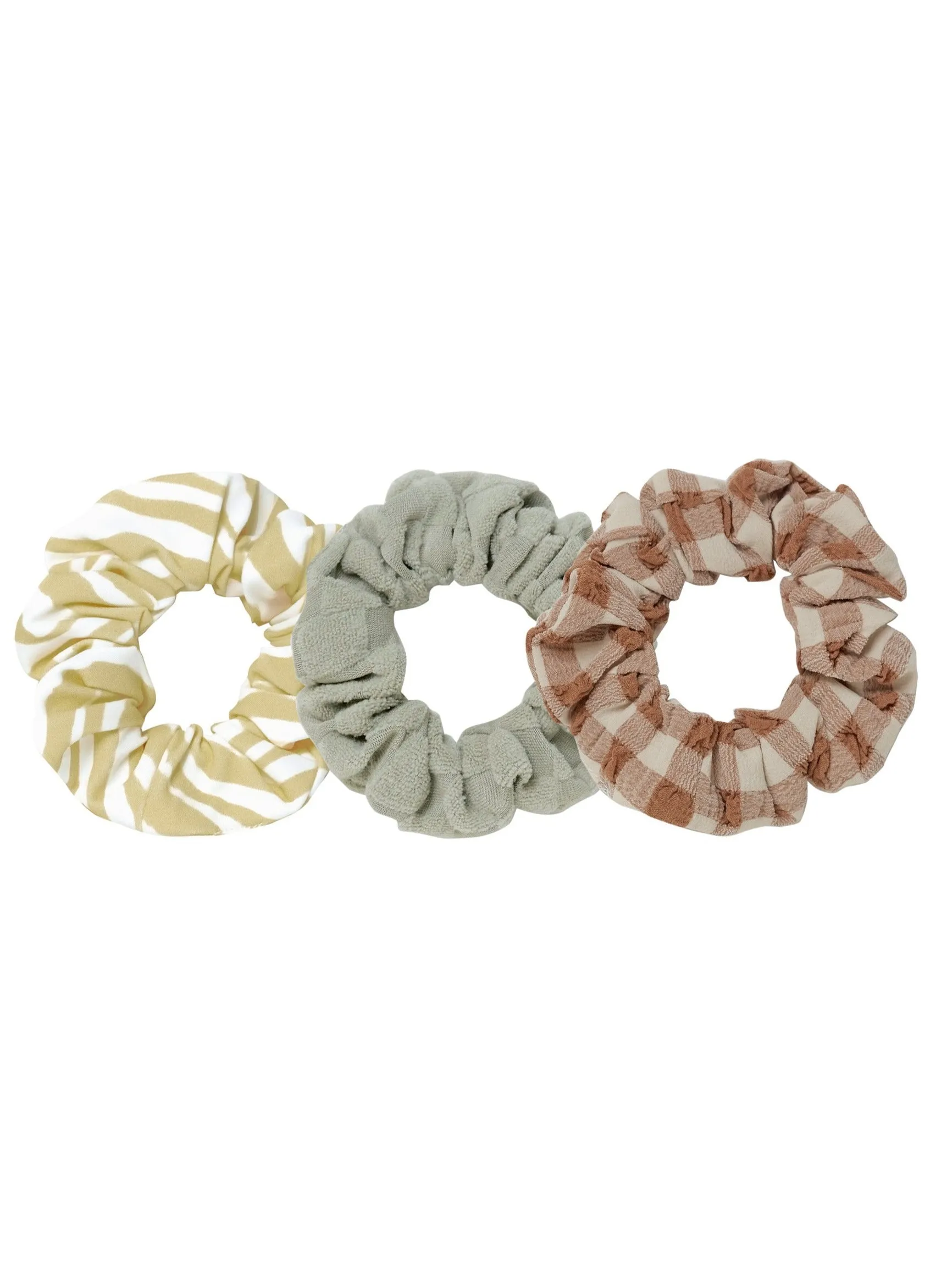 The Scrunchie Set (3 Pack) by Rylee & Cru - Zebra, Laurel, Summer Plaid