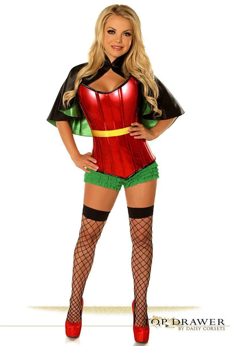 Top Drawer Plus Size Superhero Sidekick Corset Costume