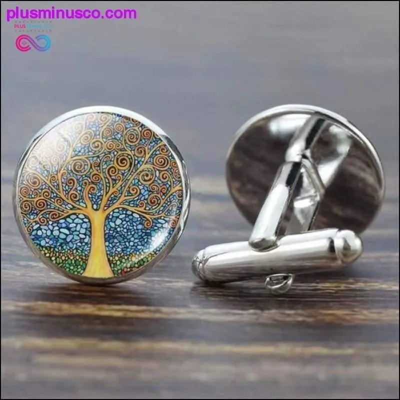 Tree of Life Cufflinks for Men Best Man Cufflinks Set