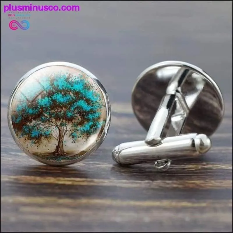 Tree of Life Cufflinks for Men Best Man Cufflinks Set