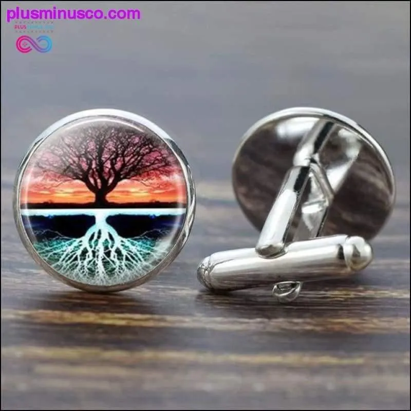 Tree of Life Cufflinks for Men Best Man Cufflinks Set