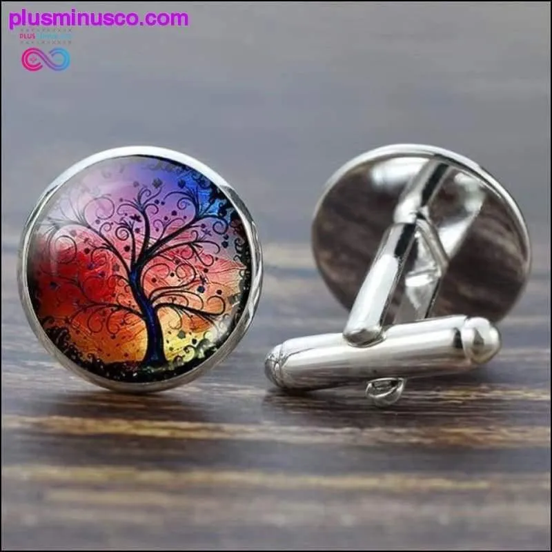 Tree of Life Cufflinks for Men Best Man Cufflinks Set