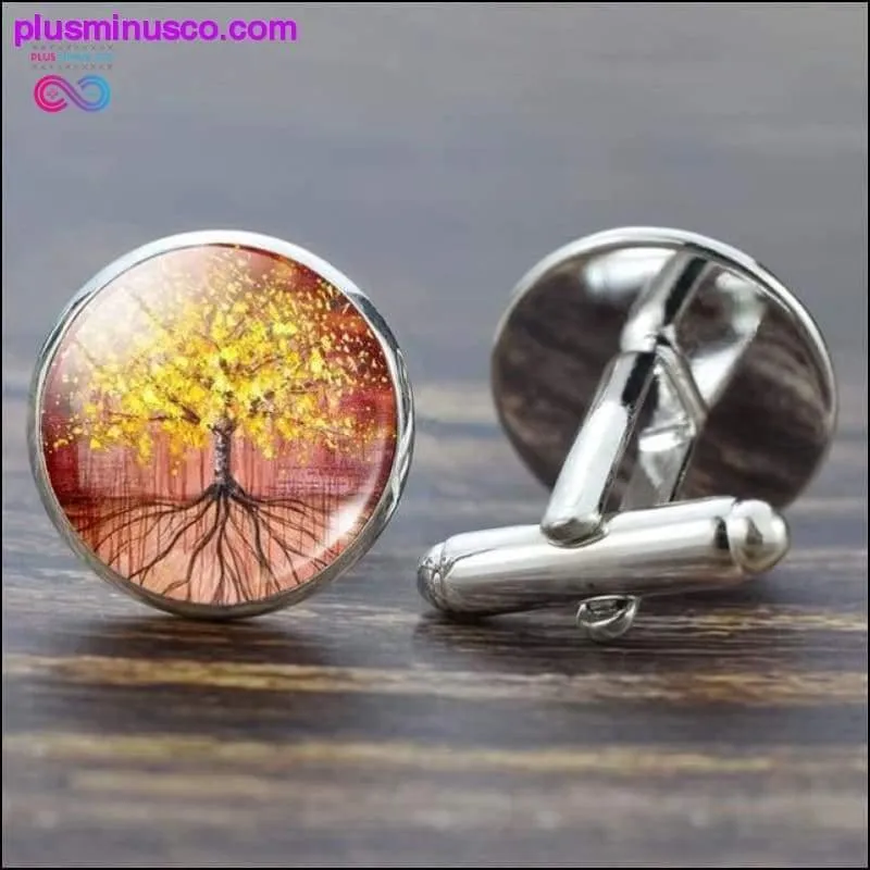 Tree of Life Cufflinks for Men Best Man Cufflinks Set