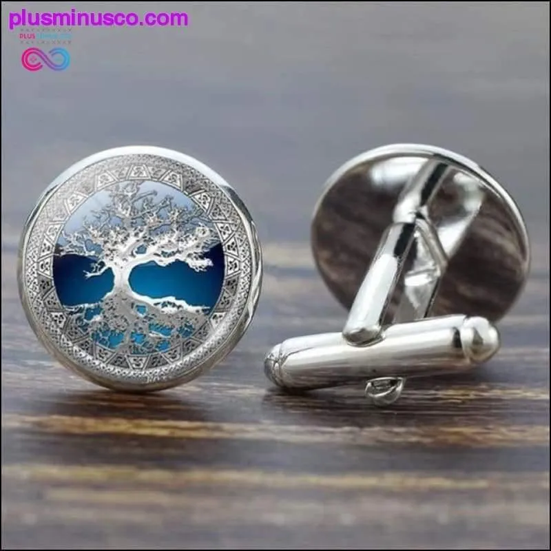 Tree of Life Cufflinks for Men Best Man Cufflinks Set