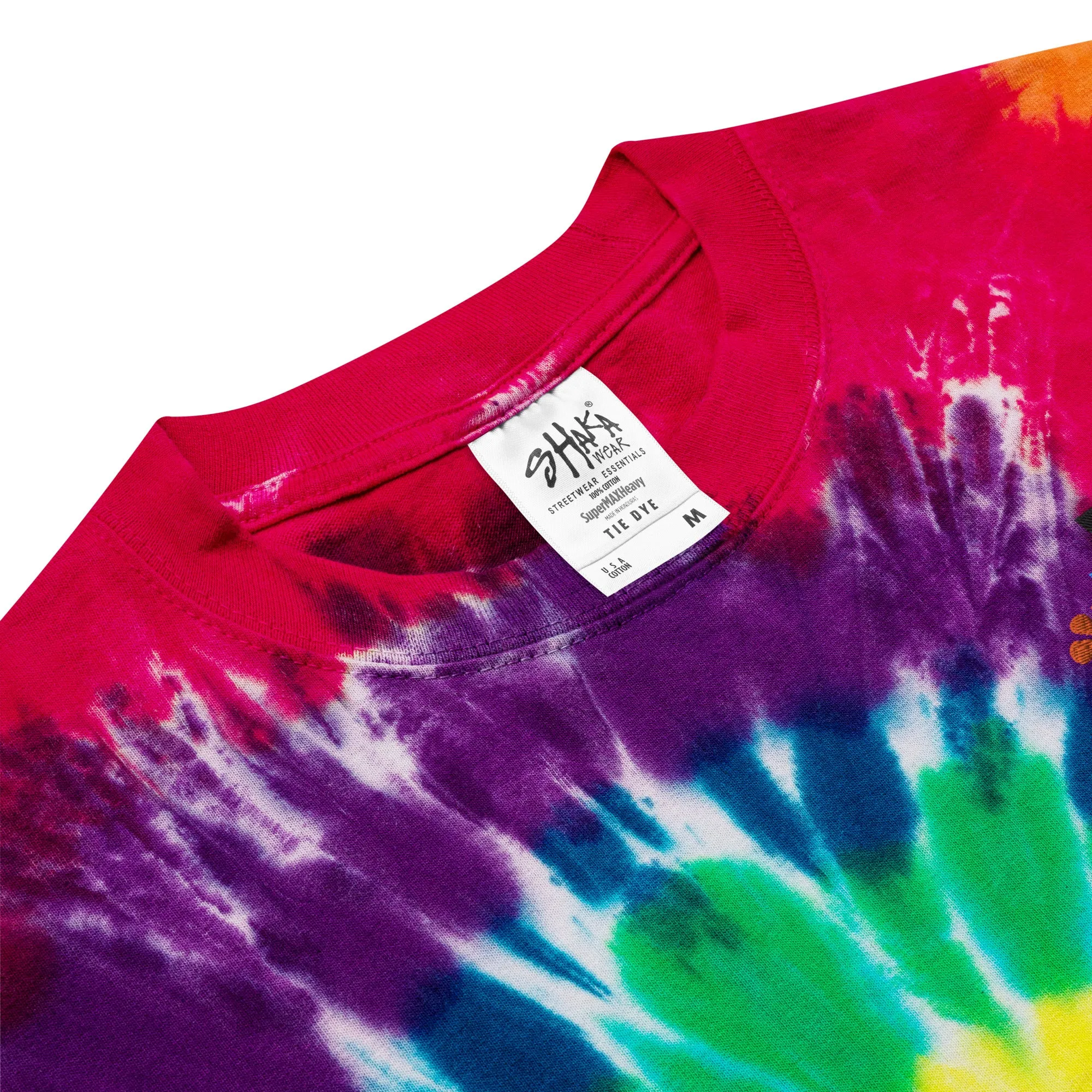 TU logo Oversized tie-dye t-shirt