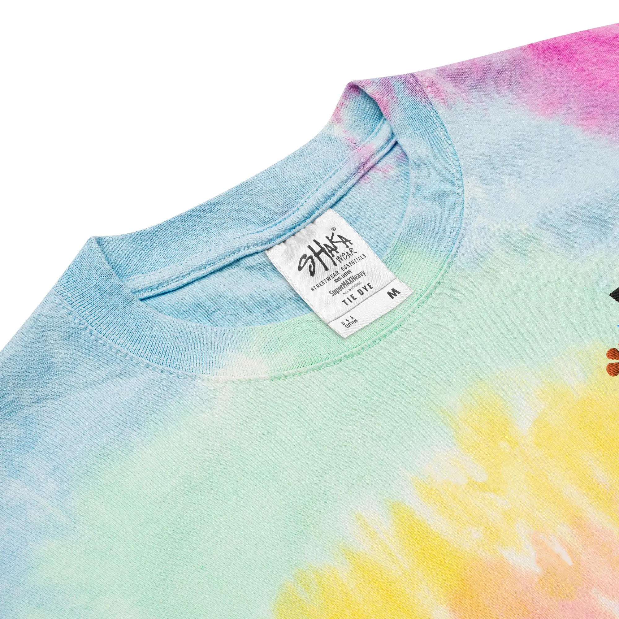 TU logo Oversized tie-dye t-shirt
