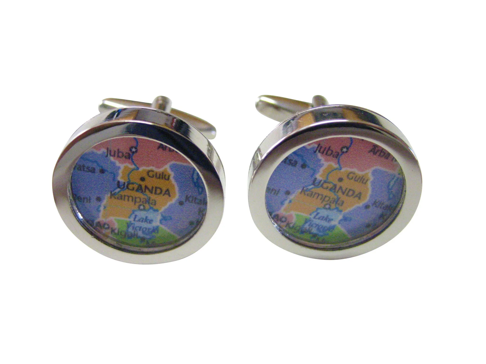 Uganda Map Cufflinks