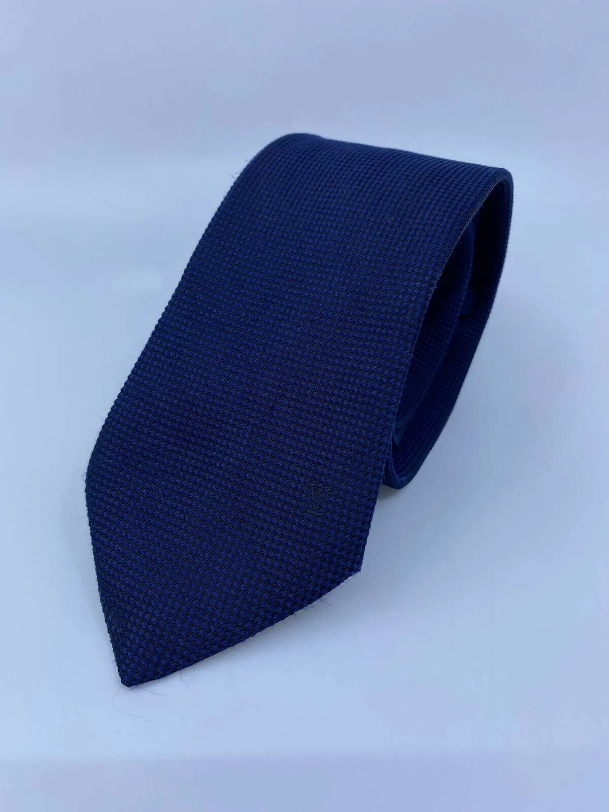 Uniformes Woven Navy Silk Tie