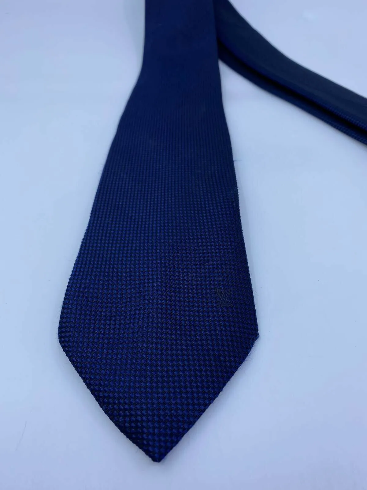 Uniformes Woven Navy Silk Tie