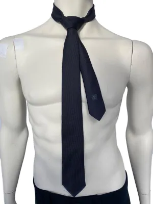 Uniformes Woven Navy Silk Tie