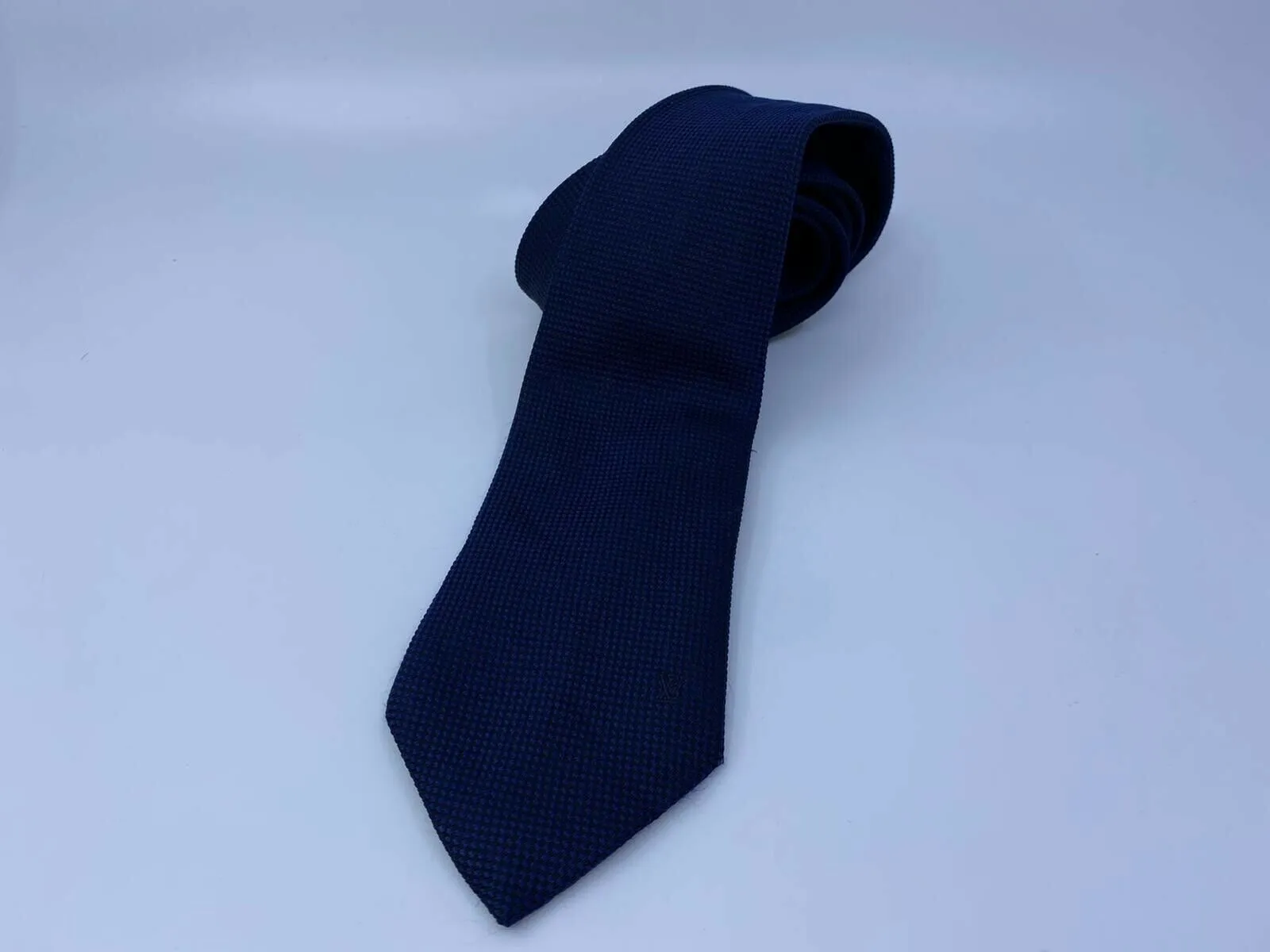 Uniformes Woven Navy Silk Tie