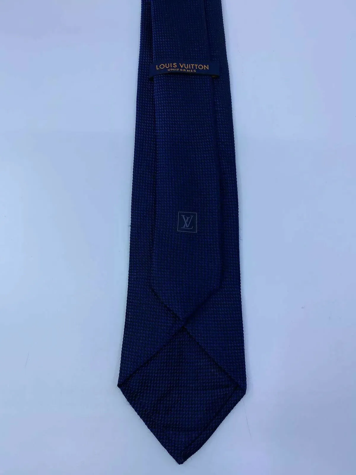 Uniformes Woven Navy Silk Tie