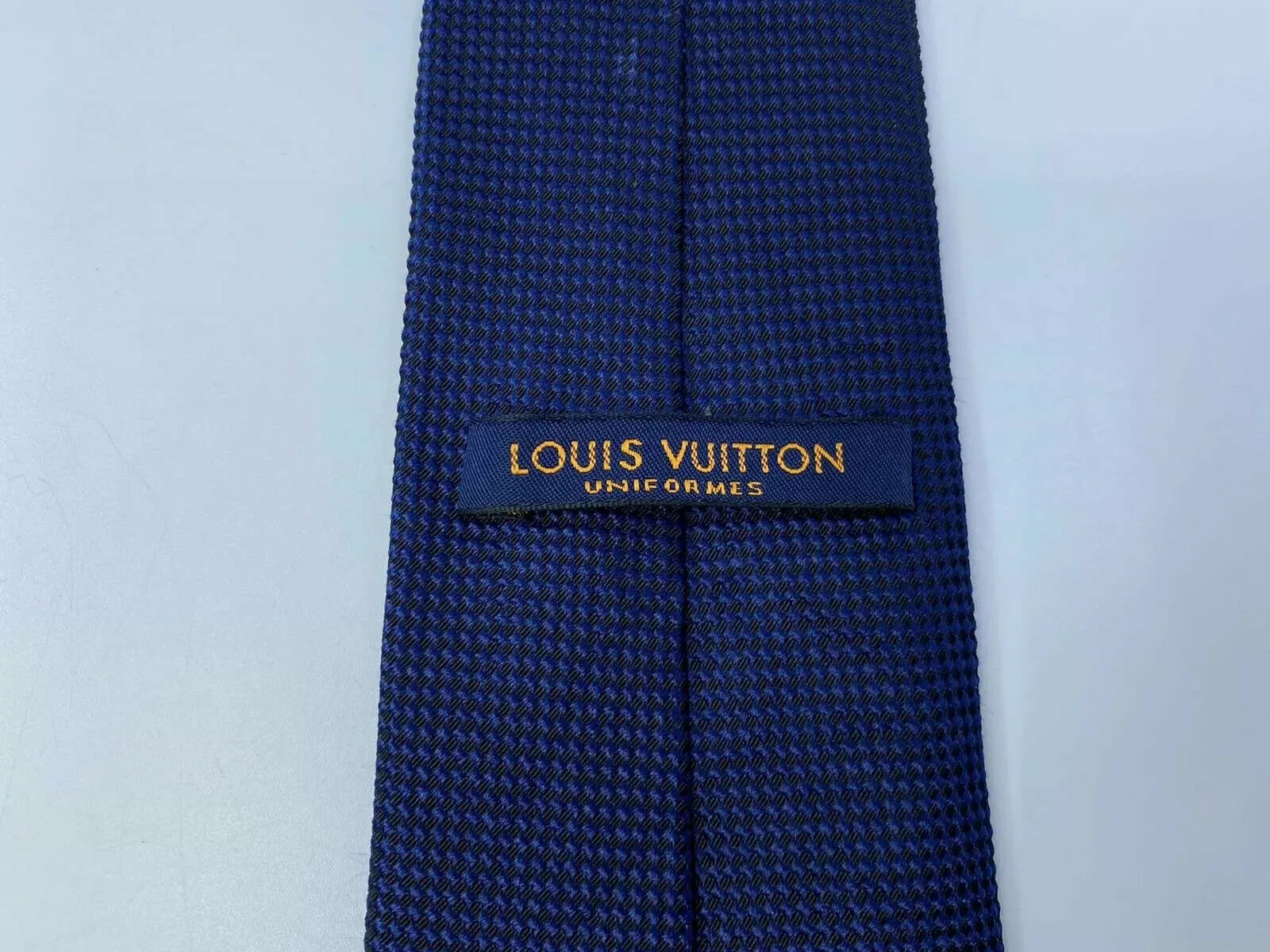 Uniformes Woven Navy Silk Tie