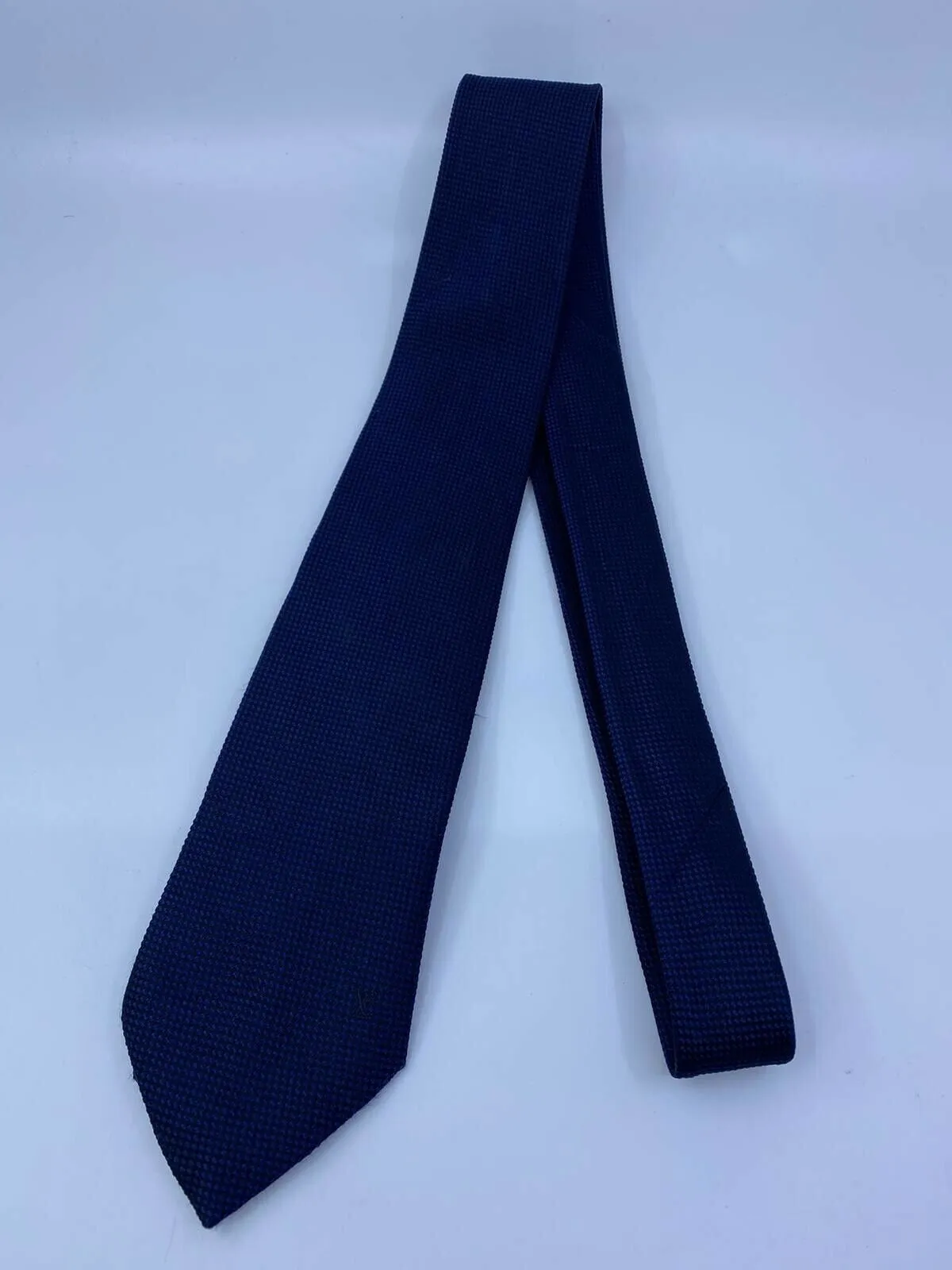 Uniformes Woven Navy Silk Tie