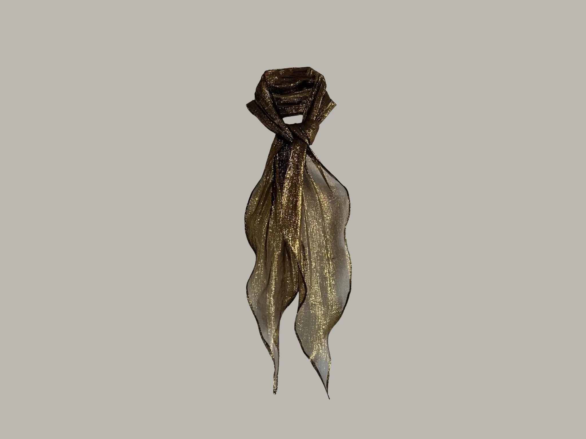 Unisex Infinite Bandeau Ascot Sash in Black/Gold