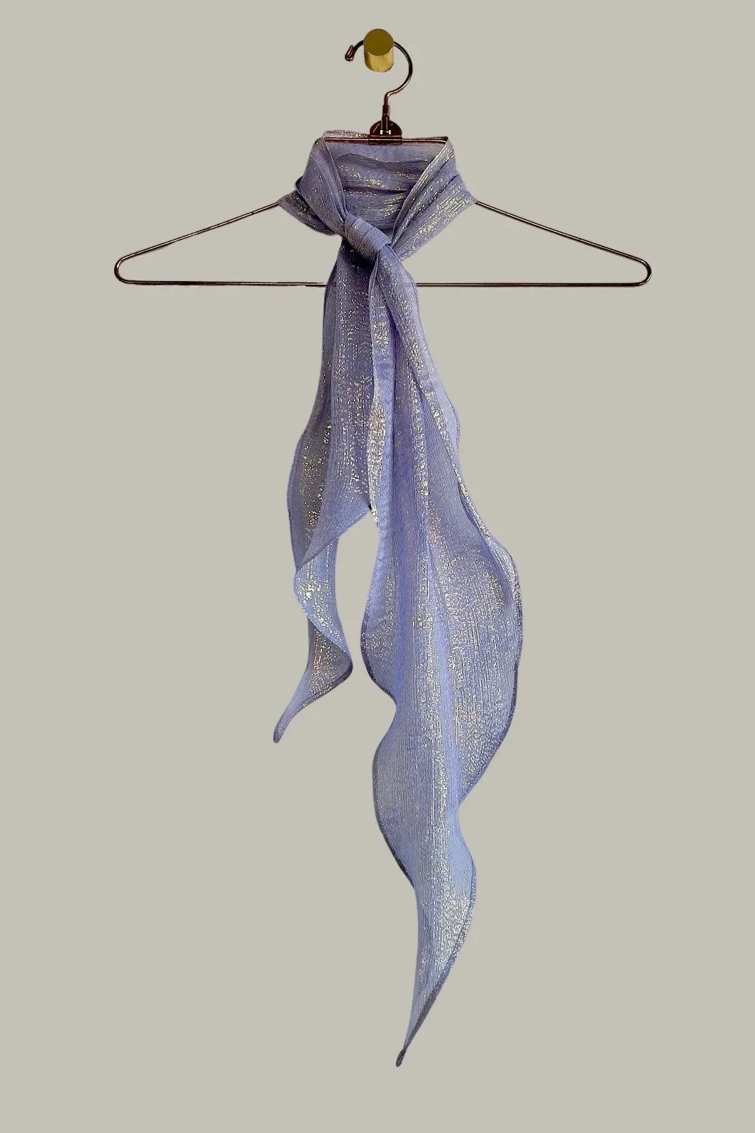 Unisex Infinite Bandeau Ascot Sash in Taupe/Gold Champagne