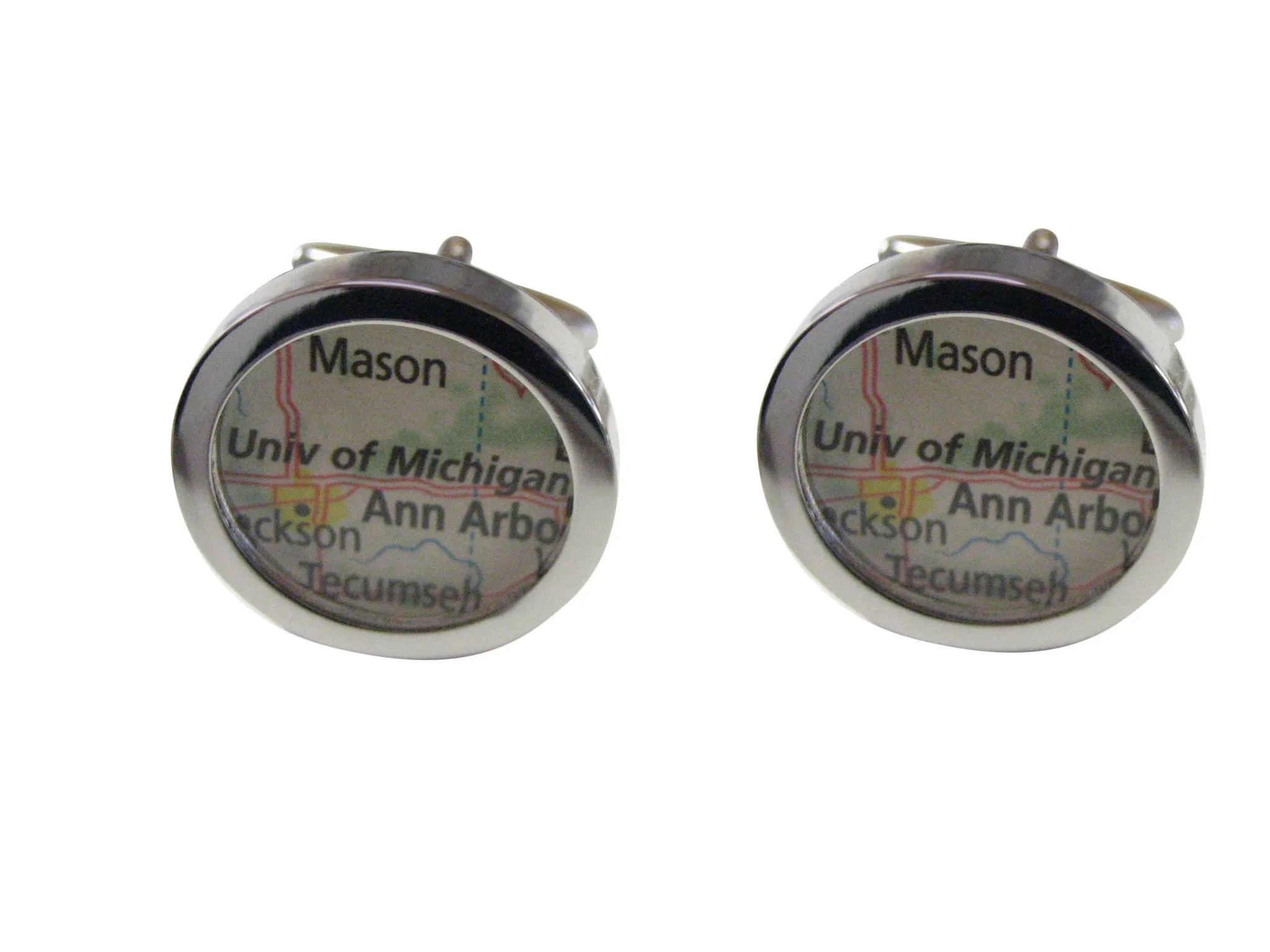 University of Michigan Map Cufflinks