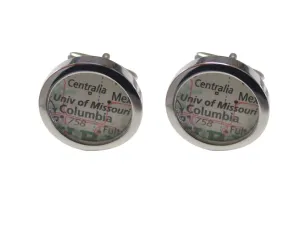 University of Missouri Map Cufflinks