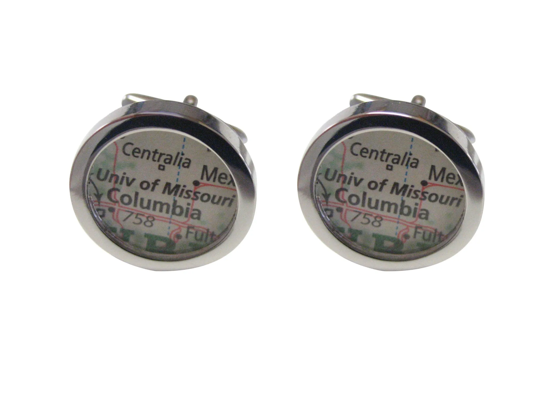 University of Missouri Map Cufflinks