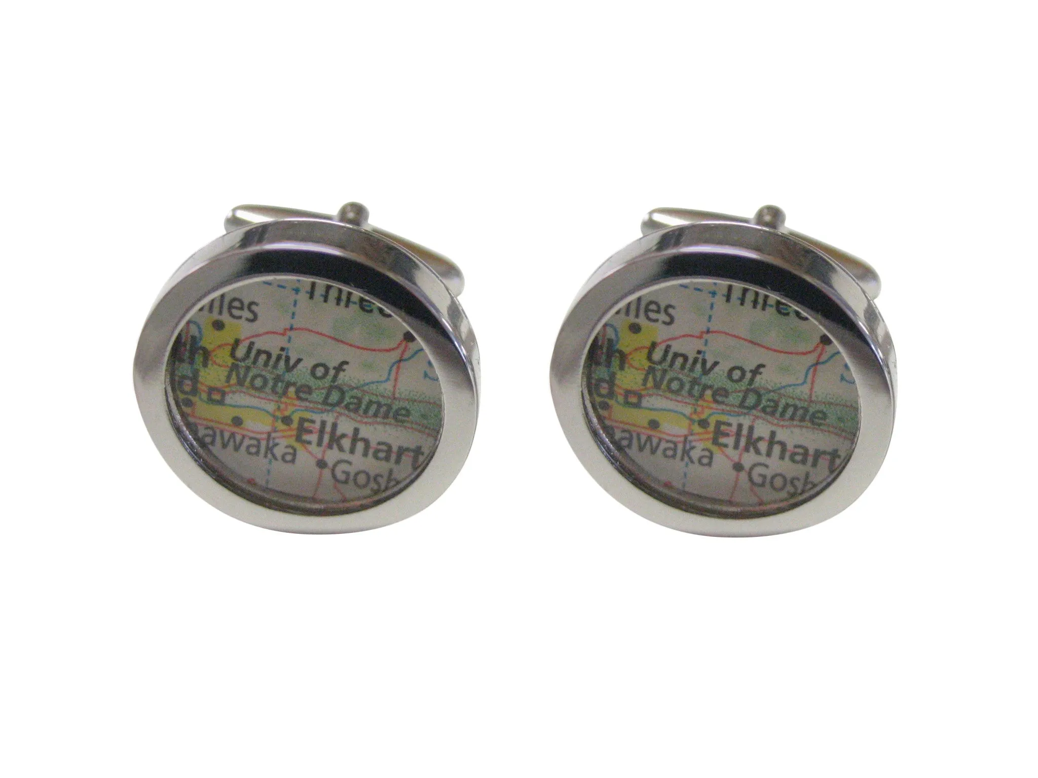 University of Notre Dame Map Cufflinks