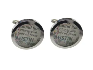 University of Texas Map Cufflinks