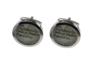 University of Virginia Map Cufflinks