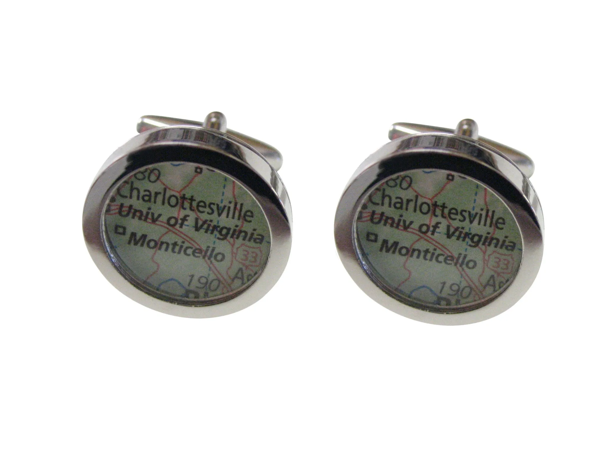 University of Virginia Map Cufflinks