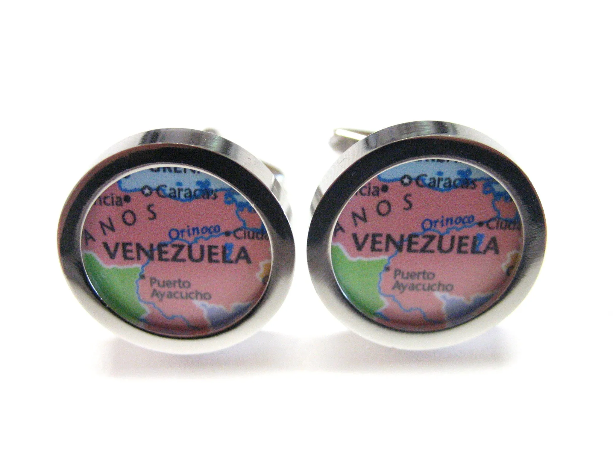 Venezuela Map Cufflinks