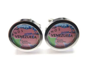 Venezuela Map Cufflinks