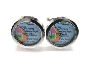 Vietnam Map Cufflinks