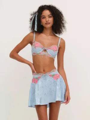 Vintage Rose Eyelet Skirt