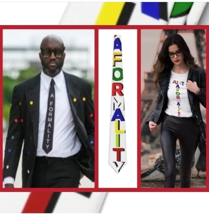 Virgil Abloh Inspired "Formality" Necktie