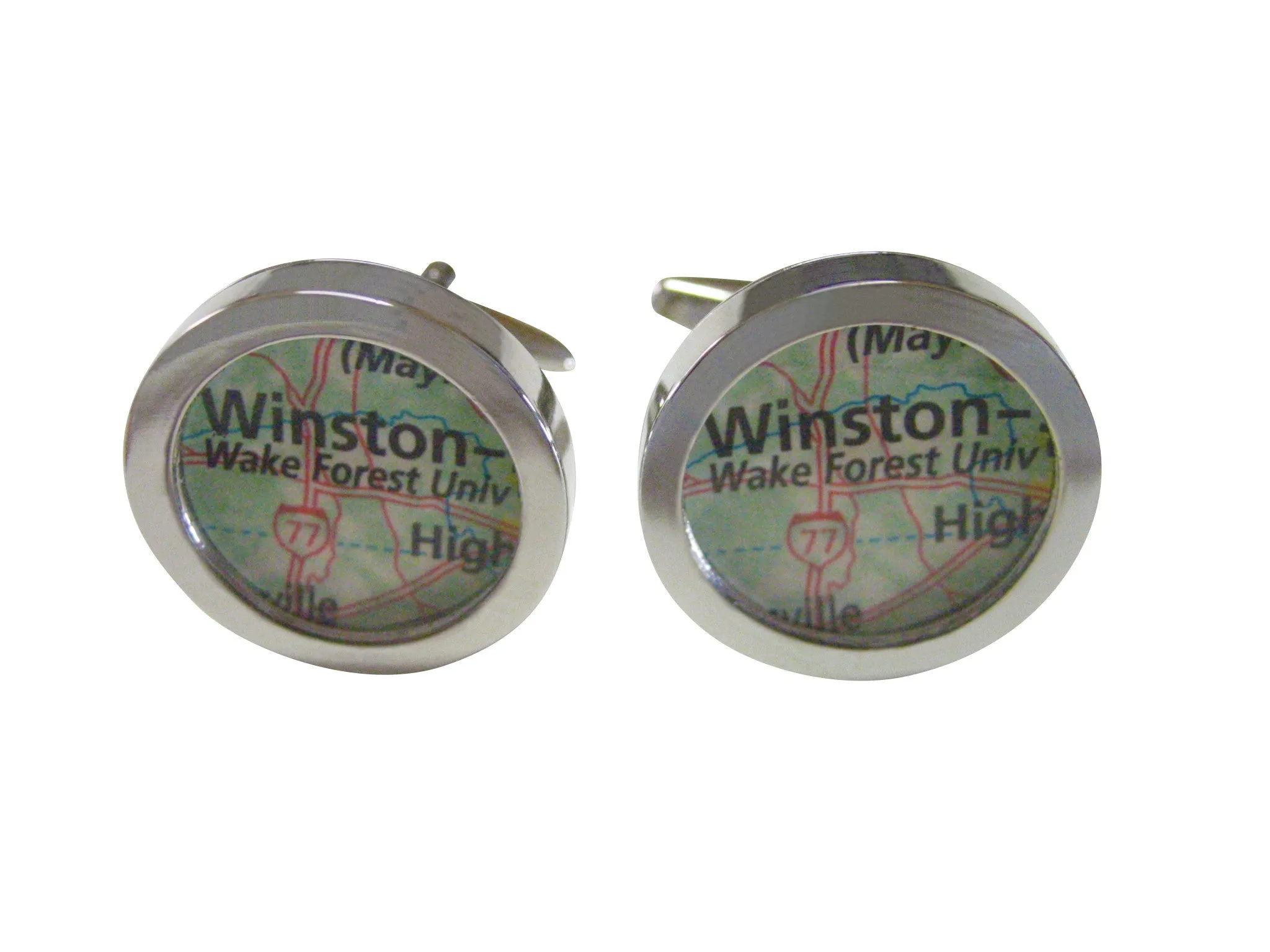 Wake Forest University Map Cufflinks