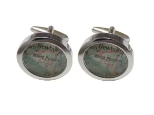 West Point Military Academy Map Cufflinks