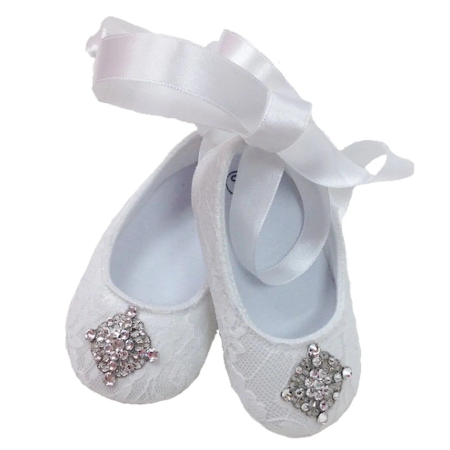 White Lace Baby Shoes