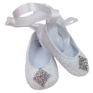 White Lace Baby Shoes